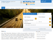 Tablet Screenshot of metropolitanwarehouse.com